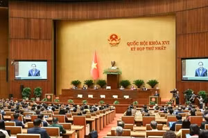 제16기 국회 제1차 회의 폐회식. (사진: DUY LINH)