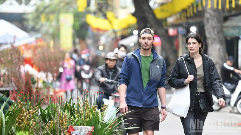 베트남을 찾은 외국인 관광객들.