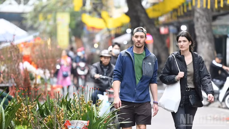 베트남을 찾은 외국인 관광객들.