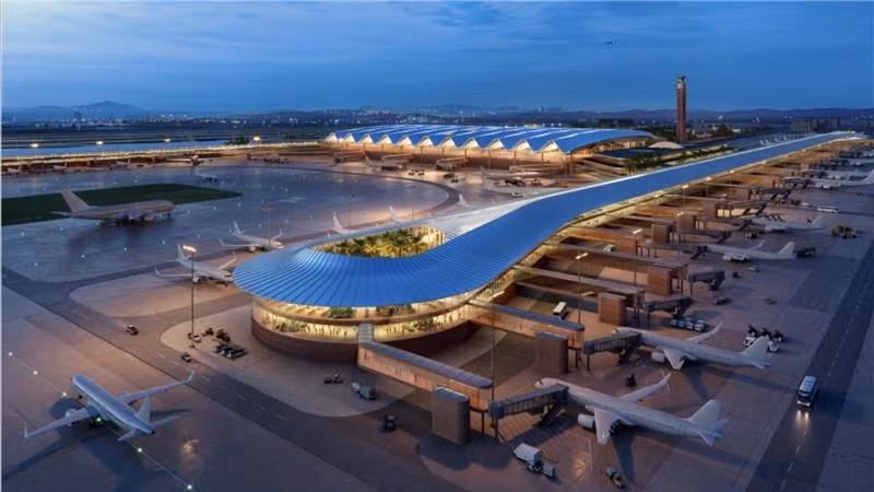 지아빈 국제공항 조감도.