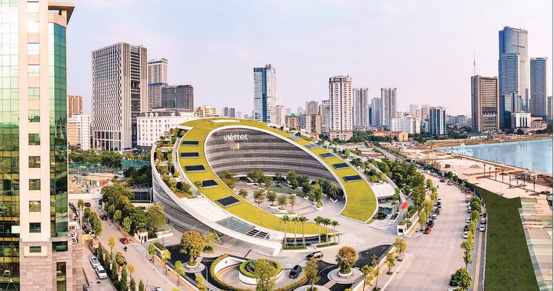 브랜드 파이낸스 순위에서 베트남에서 가장 강력한 통신 브랜드로 선정된 비엣텔(Viettel).